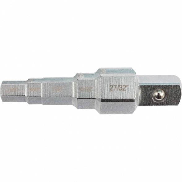 YATO RAKTAS PAKOPINIS TERKŠLEI SU KIAURYME 1/2" (3/8", 29/68", 1/2", 21/32", 27/32")