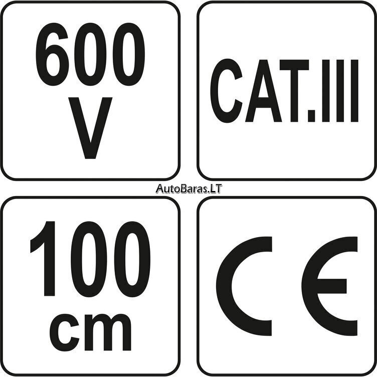 YATO MULTIMETRO LAIDŲ IR GNYBTŲ KOMPLEKTAS 2