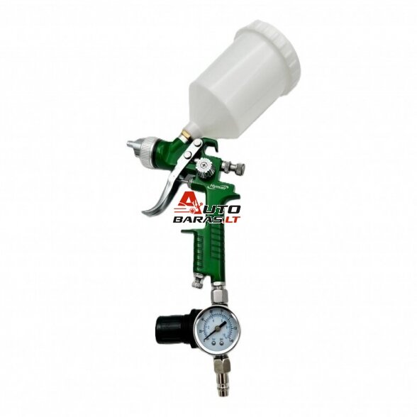 Žemo slėgio pulverizatorius Ø1.4mm su slėgio reguliatoriumi (HVLP) 1