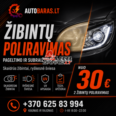 Žibintų poliravimas Kaune