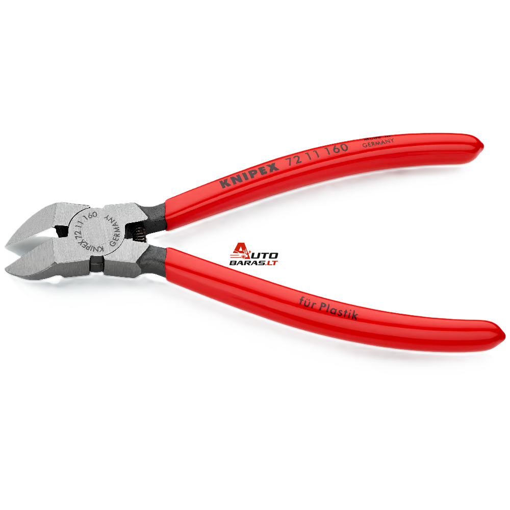 Žnyplės plastikui 45° 160mm KNIPEX 1